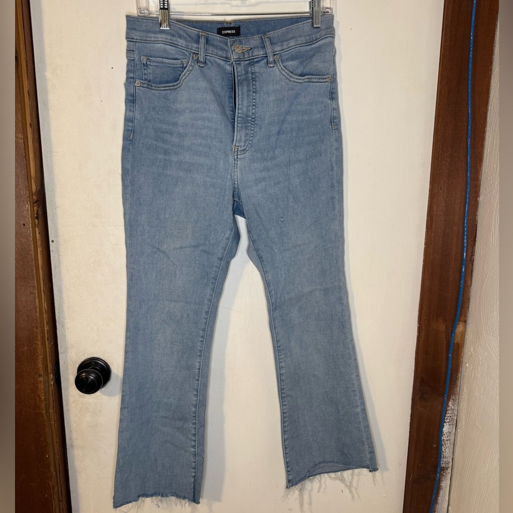 Express Light Blue Flare Jeans